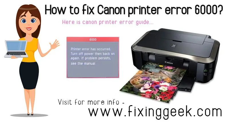 How to fix Canon printer error 6000