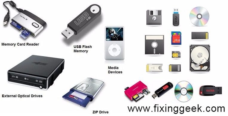 storage devices list