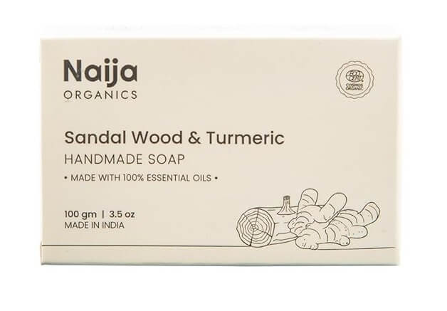 Best Ayurvedic Bathing Soaps | Top 5 Herbal & Chemical Free Soaps 3 Naija Organics Sandalwood Turmeric Soap